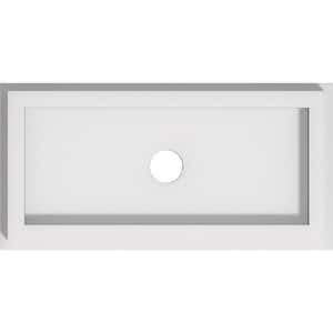 1 in. P X 10 in. W X 5 in. H X 1 in. ID Rectangle Architectural Grade PVC Contemporary Ceiling Medallion
