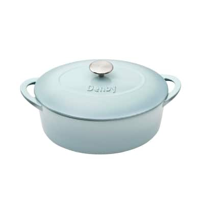 24cm 2.8L Cast Iron Oval Casserole Pan Dutch Oven with Lid - China  Casserole and Dutch Oven price