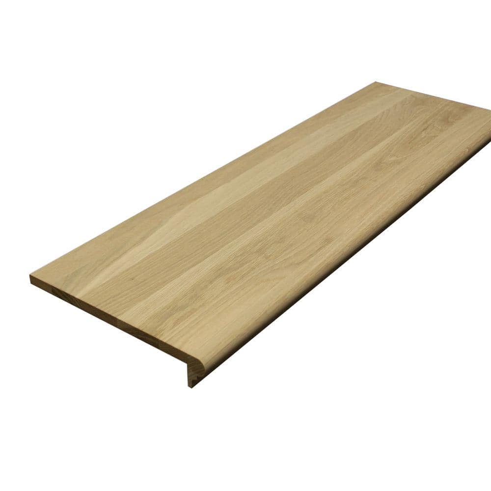 Retread 0.625 in. x 11.5 in. x 60 in. Unfinished White Oak No Return Stair Tread price history on PriceWatchPro