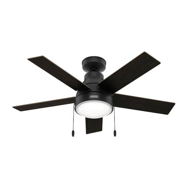 Hunter Elliston 44 in. Indoor Natural Iron Ceiling Fan with Light Kit