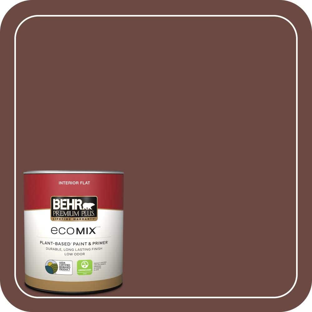 1 qt. #190F-7 Mayan Red Flat EcoMix Plant-Based Interior Paint & Primer price history on PriceWatchPro
