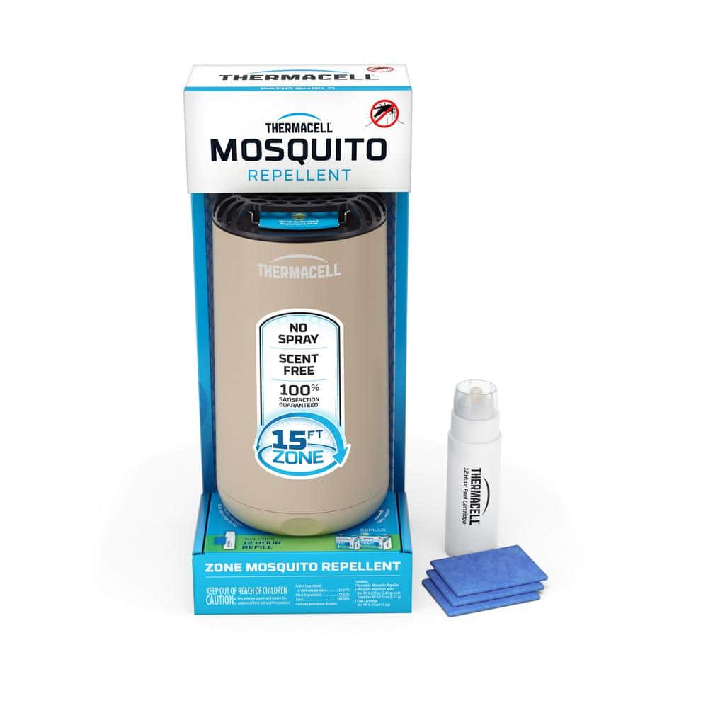 Thermacell Outdoor Mosquito Repeller Patio Shield in Riverbed 15 ft. Coverage and Deet Free