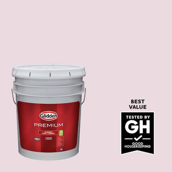 Glidden Premium 5 gal. PPG1046-2 Magic Moments Flat Interior Paint