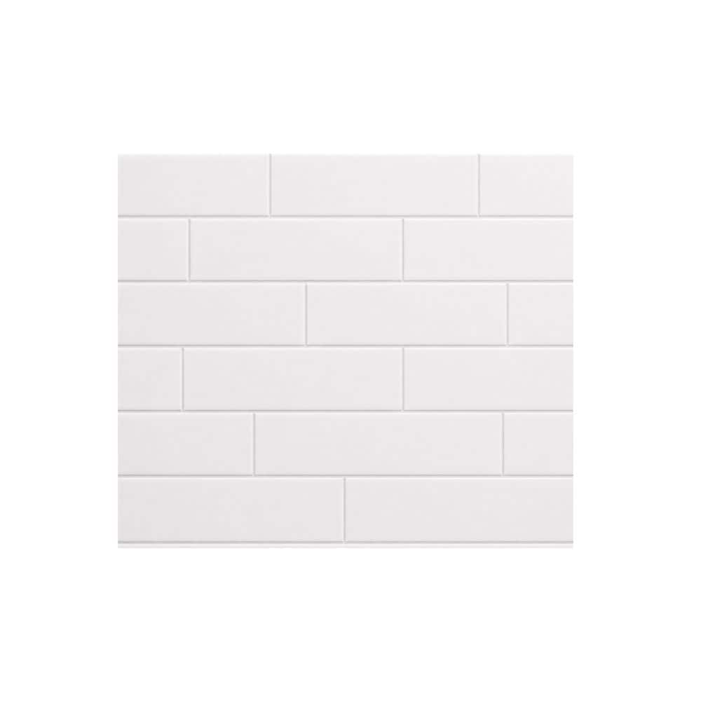 Underground White SAMPLE Matte Glazed Ceramic Wall Tile 4 in. x 12 in. (0.32 sq. ft./piece) price history on PriceWatchPro