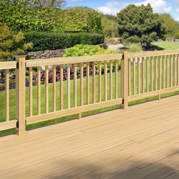 6 ft. Southern Yellow Pine Rail Kit with B2E Balusters