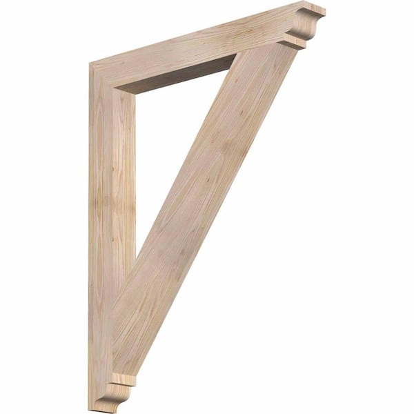 Ekena Millwork 3.5 in. x 38 in. x 30 in. Douglas Fir Traditional Smooth Bracket