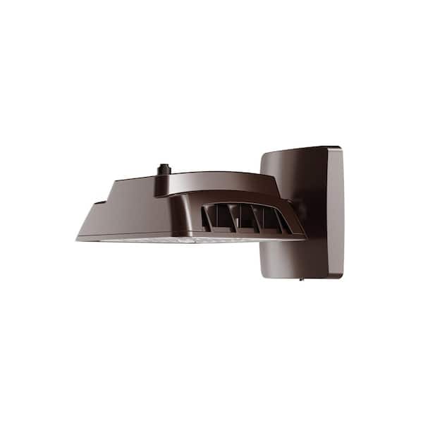 PROBRITE 175W Equivalent Bronze Outdoor Integrated LED Commercial Wall Mount Area Light, 4500 Lumens