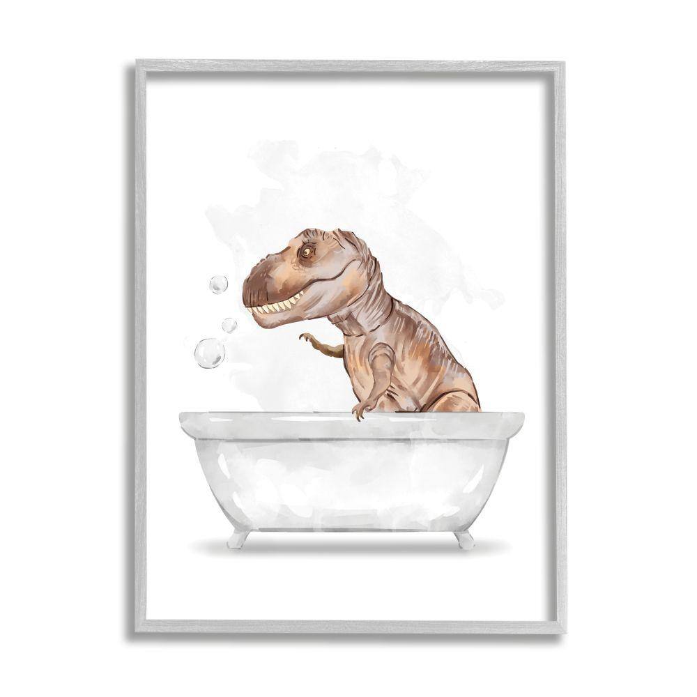 UPC 049182579720 product image for T-Rex Dinosaur in Bubble Bath White BRown