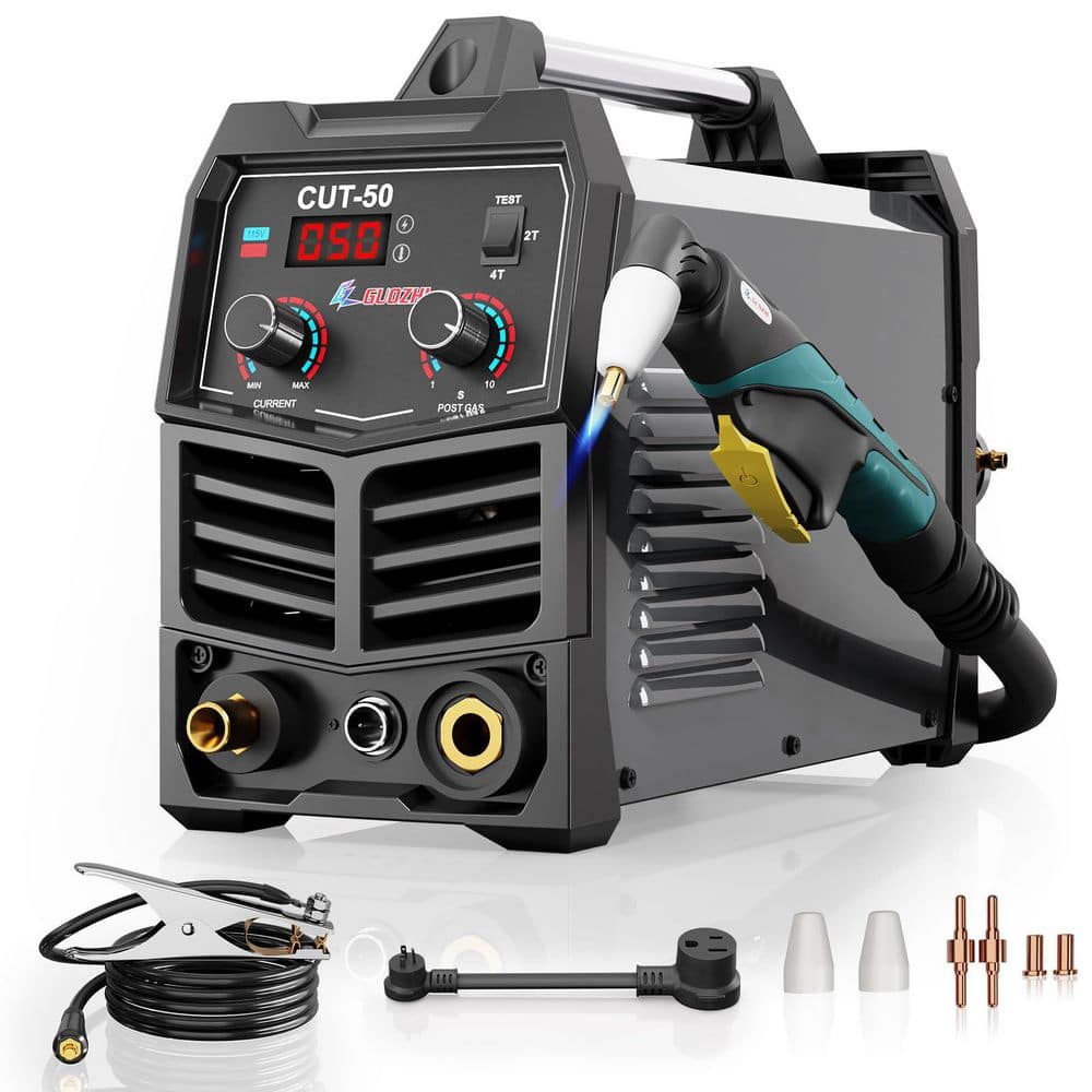 MYWISH 50 Amp Pilot Arc Inverter Plasma Cutter for Metal, Dual Voltage 110V/220V 3/4 in. Clean Cut (SF-MWE0033)