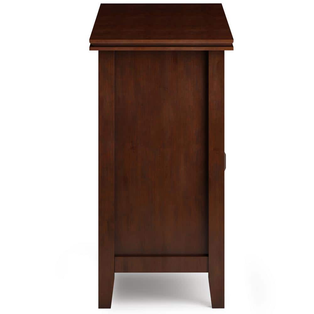 Russet Brown Solid Wood 48" TV Media Stand with Cabinets