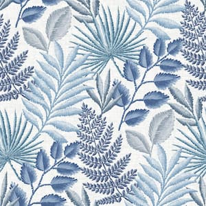 Palomas Blue Botanical Strippable Wallpaper (Covers 60.8 sq. ft.)