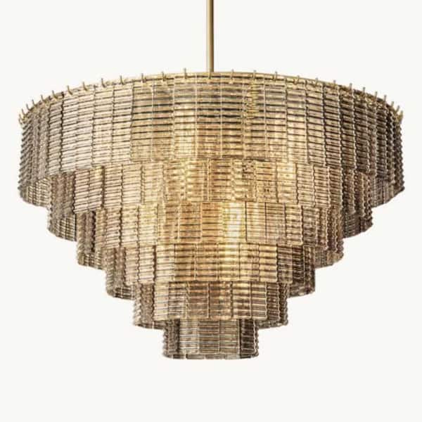 Modern Chandelier 41 in.9-Lights Black Chandelier for Dining Room, Living Room, Foyer, Bedroom