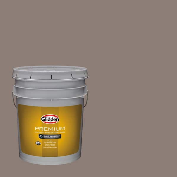 5 gal. PPG1017-5 Cinnamon Toast Satin Exterior Latex Paint