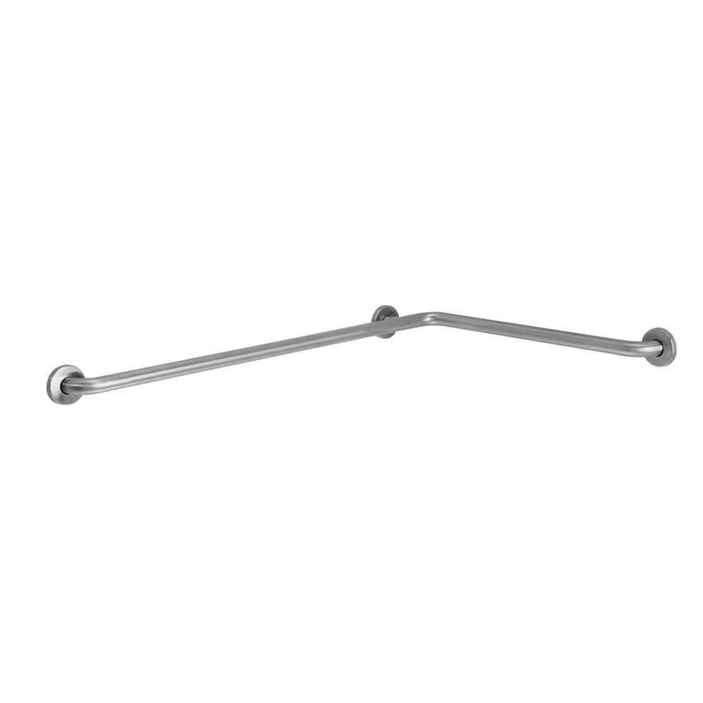 PONTE GIULIO 24 in. x 36 in. Corner Grab Bar in Stainless Steel