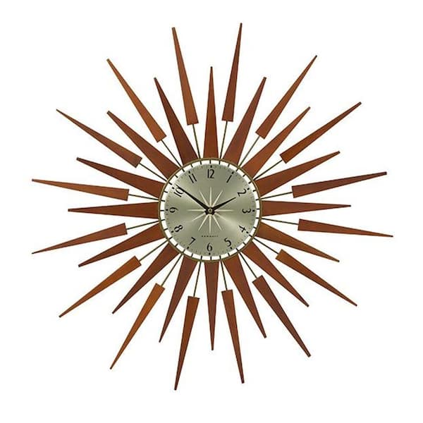Generic unbranded Pluto 26 in. H x 26 in. W Starburst Wall Clock