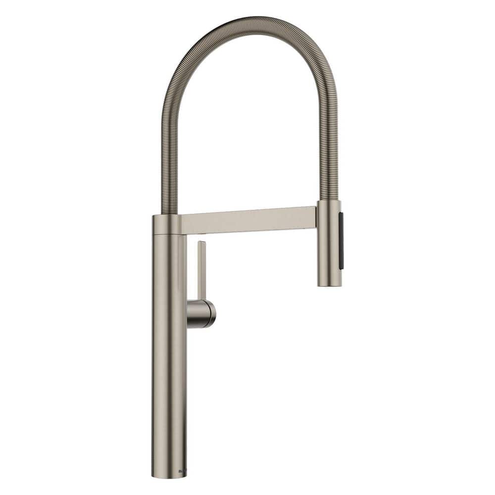 Culina II Satin Platinum 22 in. H Pull Down Sprayer Kitchen Faucet with 180 Degree Spout Swivel price history on PriceWatchPro