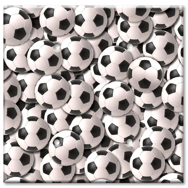 Art Plates Soccer Balls 2 Blank Wall Plate