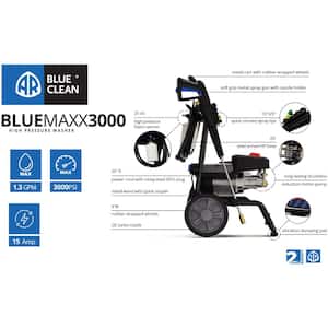 AR Blue Clean Maxx3000, 3000 PSI, 1.3 GPM, Electric Induction Motor Pressure Washer