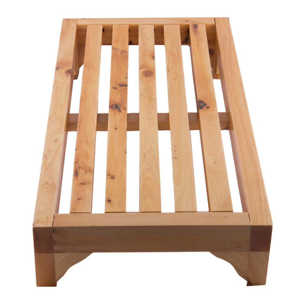 Natural Cedar Wood 24" Multi-Purpose Stepping Stool