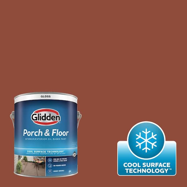 Glidden Porch and Floor 1 gal. Burled Redwood PPG10677 Gloss Interior/Exterior Polyurethane Oil
