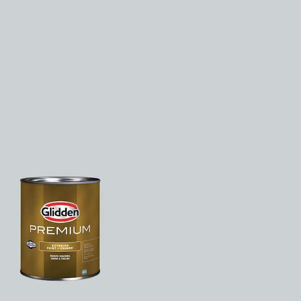 Glidden Premium 1 qt. PPG1039-1 Ghost Whisperer Satin Exterior Latex Paint