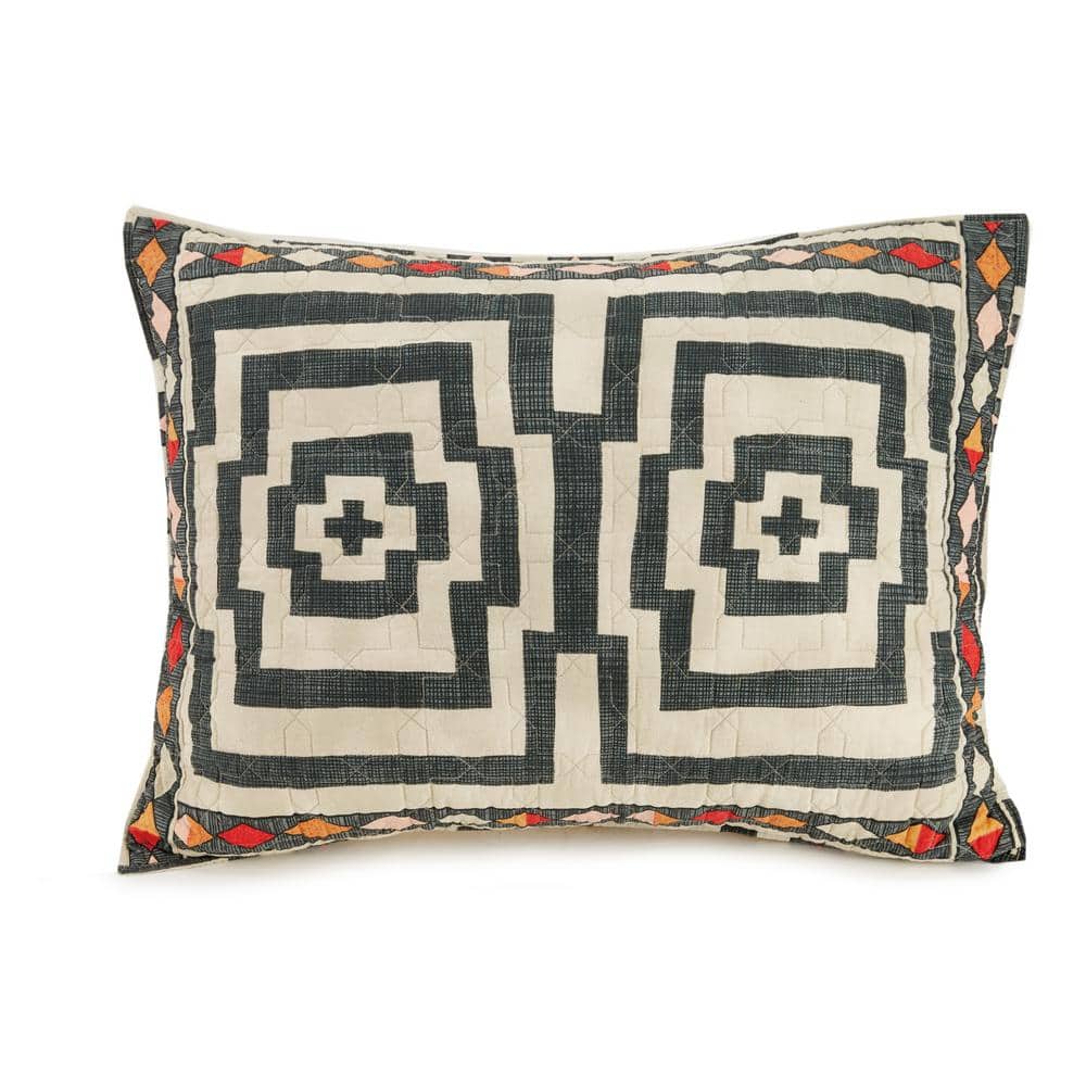 Hypnotic Black and White Cotton King Quilt Set