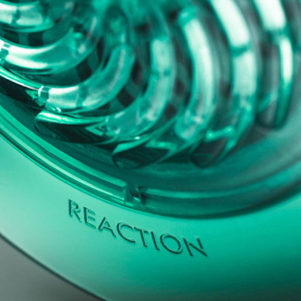 Jade Green Round Plastic Turbine-Powered Shower Head