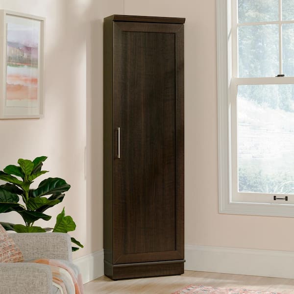 SAUDER HomePlus Dakota Oak Finish 71 in. Storage Cabinet with Adjustable Shelves