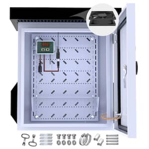 7.9 in. x 11.8 in. x 15.7 in. Outdoor Electrical Box with Thermostat and Fan W/Temperature Control and Water Resistant