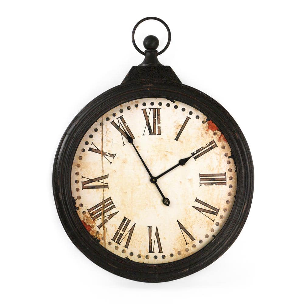 Zentique Iron Clock (PC011) PC011 - The Home Depot