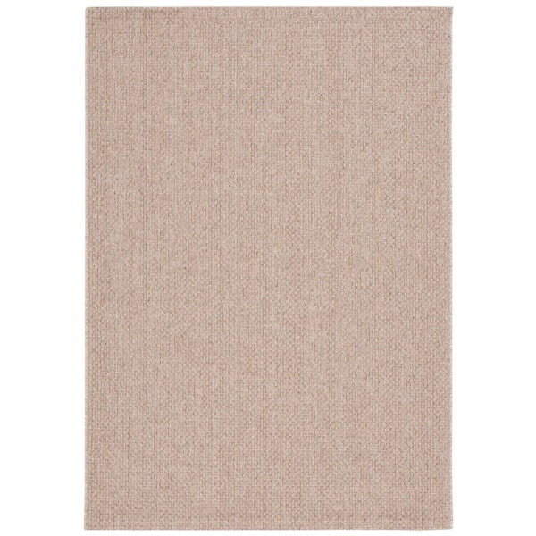 SAFAVIEH Sisal All-Weather Taupe  4 ft. x 6 ft. Solid Woven Indoor/Outdoor Area Rug