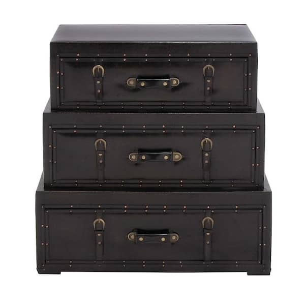 Antique steamer trunk Dresser & Topper Set