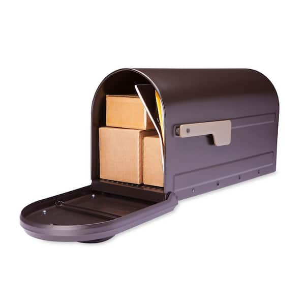 Architectural Mailboxes Mapleton Rubbed Bronze, Large, Steel, Post