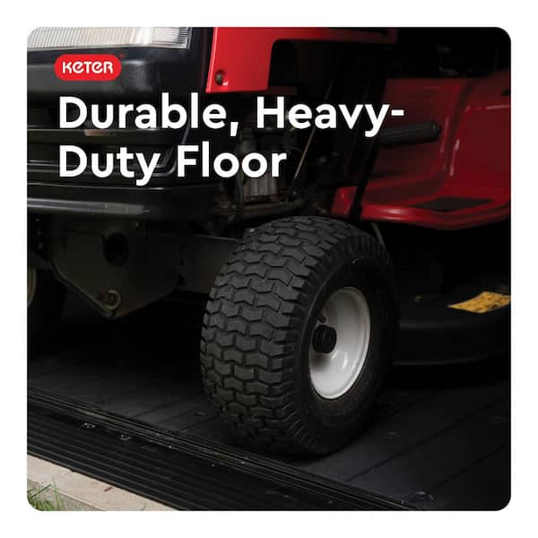 Keter Newton Plus 7.5 ft. W x 13 ft. D Durable Resin Plastic