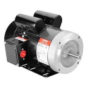 2 HP Electric Motor 1725 RPM, AC 115V/230V, 56C Frame Air Compressor Motor Single Phase, 5/8 in. Keyed Shaft, CW/CCW