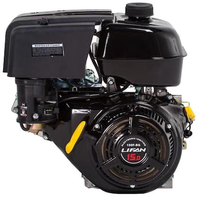 LIFAN 3/4 in. 6.5 HP OHV Electric Start Horizontal Keyway Shaft Gas ...