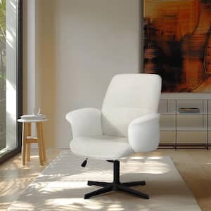 Thoma Contemporary Beige Swivel Leisure Chair for Modern Lifestyles - Height Adjustable, Ergonomic Design, Skin-Friendly