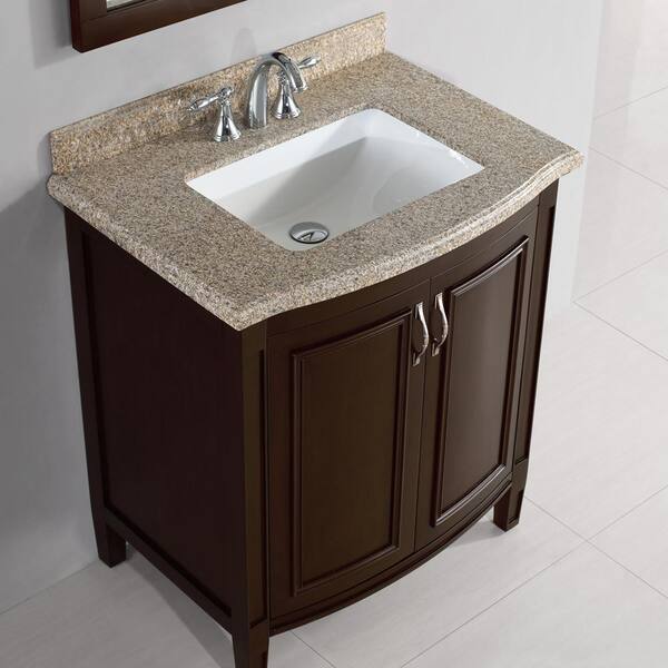 Sheba 30 In Vanity Cocoa With, 30 Inch Vanity With Granite Top