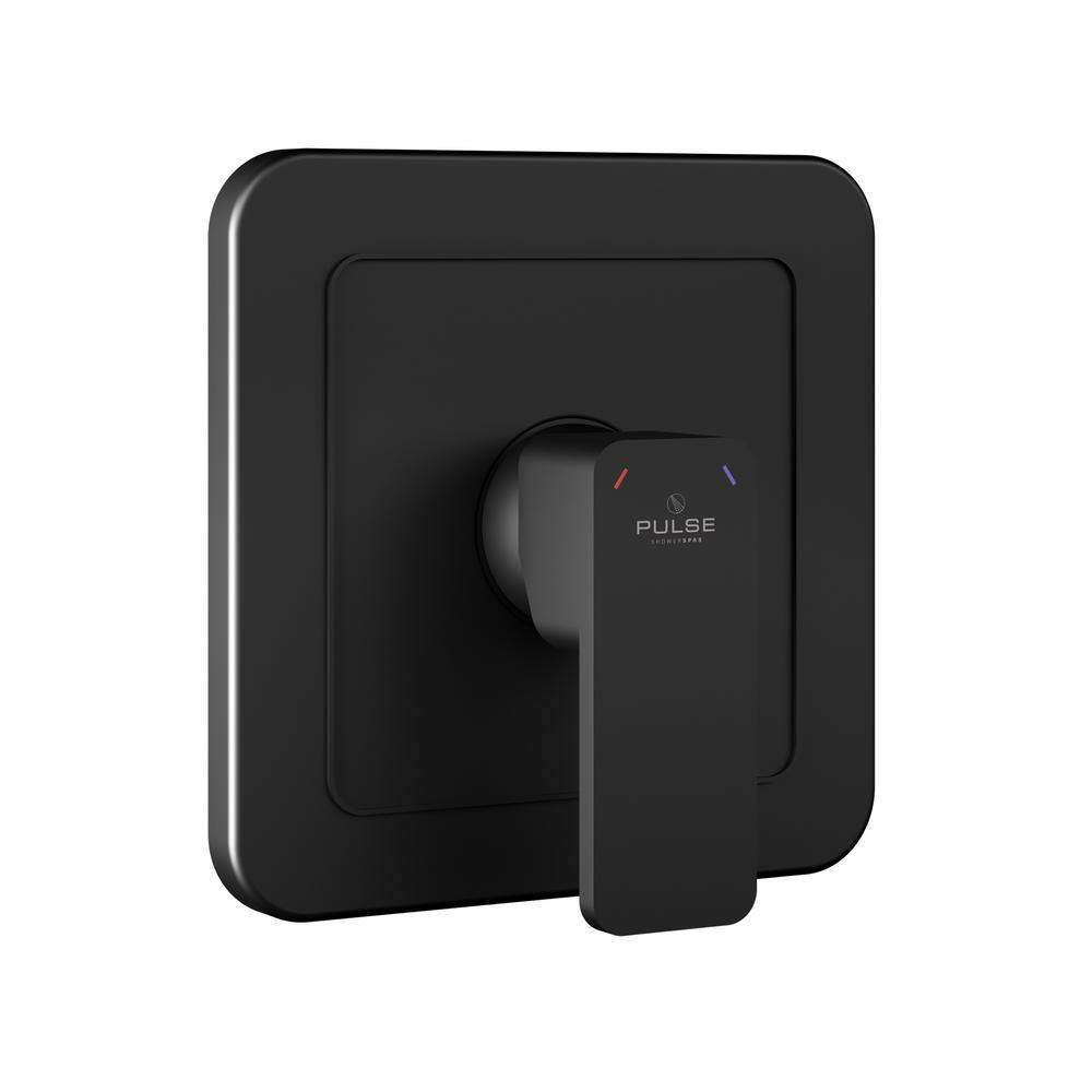 Matte Black Pressure Balance Thermostatic Valve with Lever