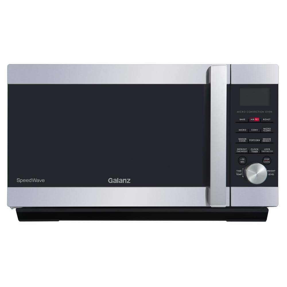 Galanz 1.6 cu. ft. Countertop SpeedWave 3-in-1 Convection Oven, Microwave with Combi Speed Cooking in Stainless Steel, Silver
