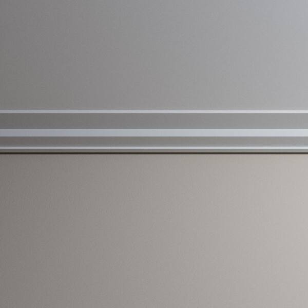 Ekena Millwork Anita 8.5 in. D x 8.5 in. W x 96 in. L Polyurethane Crown Moulding