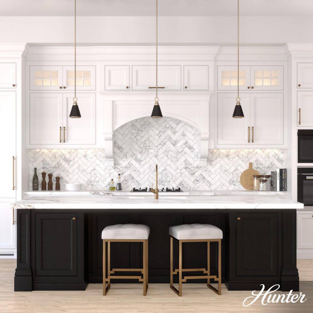 Alturas Gold 6" Matte Black Mini Pendant with LED Option