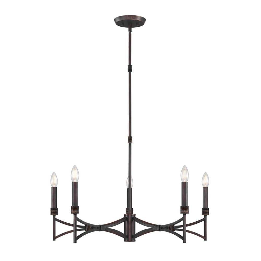 Gardner 5-Light Champagne Mist Transitional Chandelier price history on PriceWatchPro