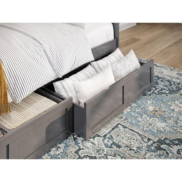 AFI Atlantic Grey Twin/Full Bed Drawer (Set of 2)