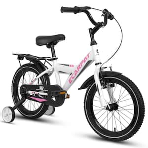 A14115 Kids Bike 14 in. for Boys and Girls with Training Wheels Freestyle Kids' Bicycle with fender and carrier.