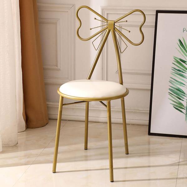 Vanity stool with deals back