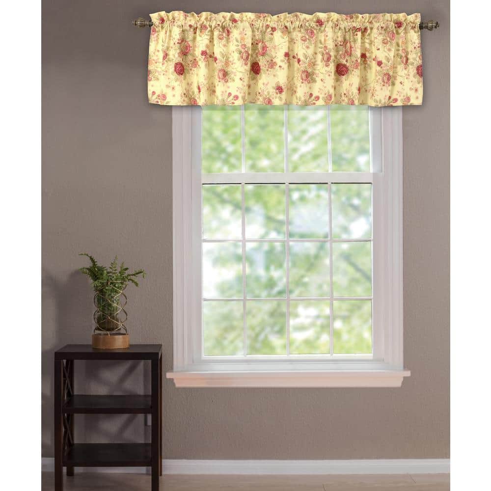 Antique Rose 19 in. L Cotton Valance in Multi