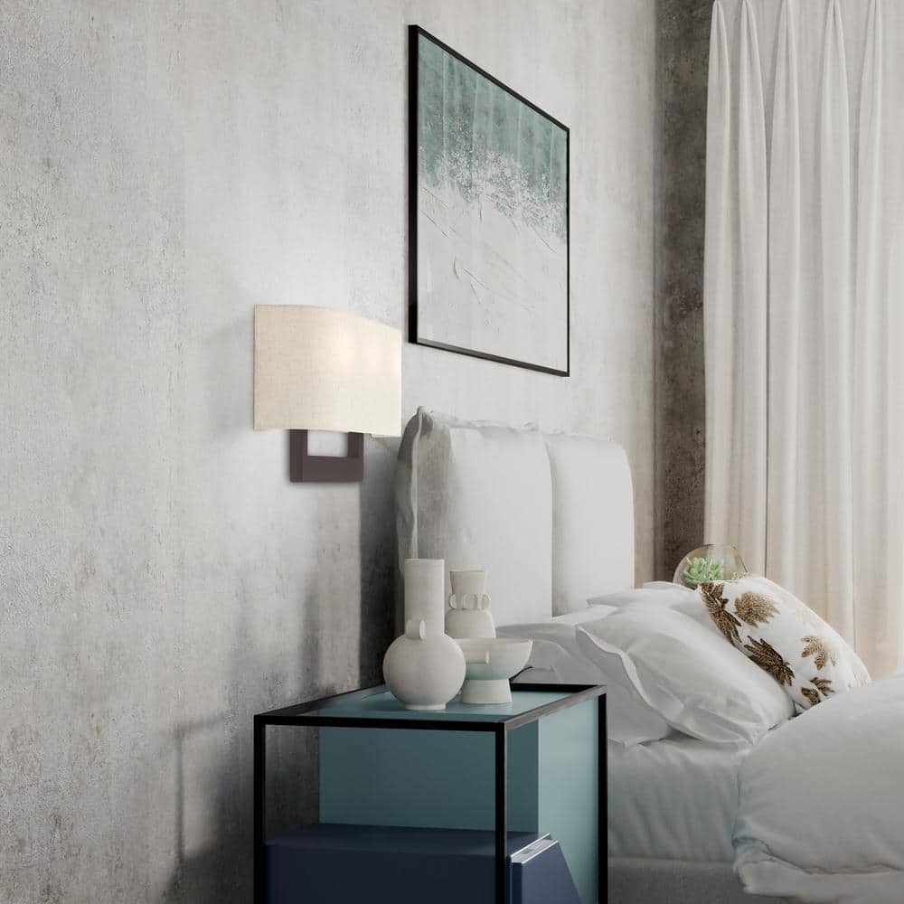 Bronze 3-Light Direct Wired Electric Wall Sconce