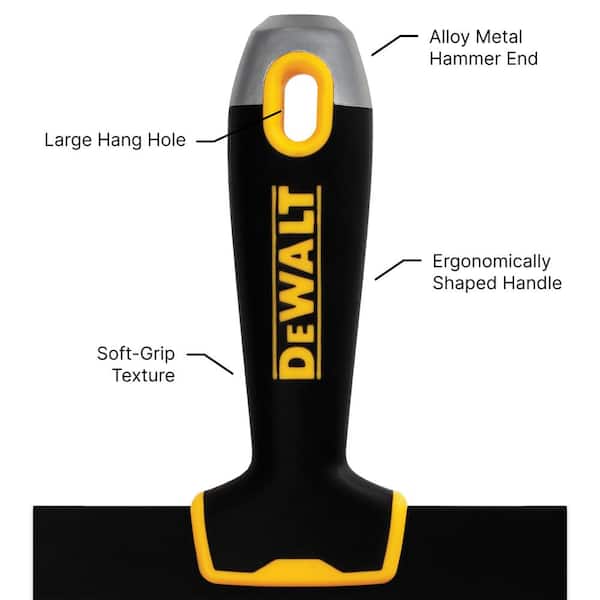 DEWALT 6/8/10/12 in. Blue Steel Taping Knife Set with 14 in. Mud
