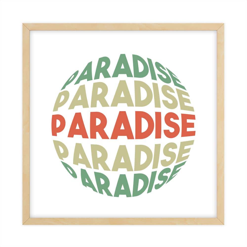 Dimensional Word Art Framed Typography Art Print 18 in. x 18 in.